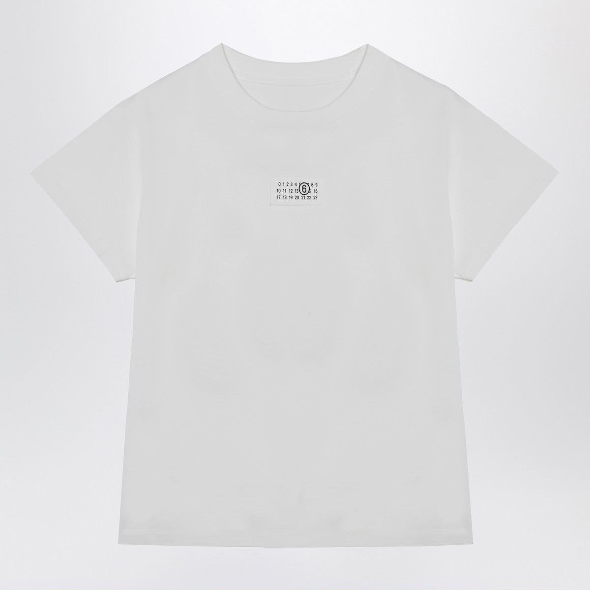 MM6 Maison Margiela White T-shirt with Numeric Signature